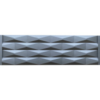Form fence "Pyramid" ABS № 138 Size: 2000x500x40 mm