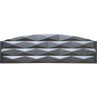 Matrita gard "Piramidă Top" ABS art. 139 Dimensiuni: 2000x500x40 mm