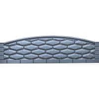 Forma de valla ABS nº 23 Tamaño: 2000x500x40 mm