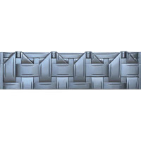 Forma de valla ABS nº 49A Tamaño: 2000x500x40 mm
