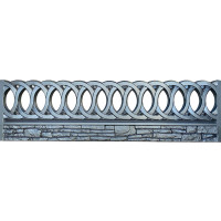 Forma de valla ABS nº 55 Tamaño: 2000x500x40 mm