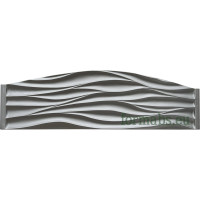 Forma de valla "Waves Top" ABS nº 148 Tamaño: 2000x500x40 mm