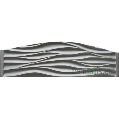 Plotová forma "Waves Top" ABS č. 148 Veľkosť: 2000x500x40 mm