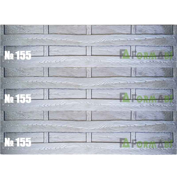 Fence mold "Dvorek" ABS № 155 Size: 2000x500x(40)50 mm