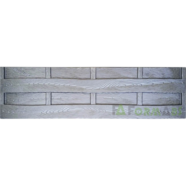 Fence mold "Dvorek" ABS № 155 Size: 2000x500x(40)50 mm