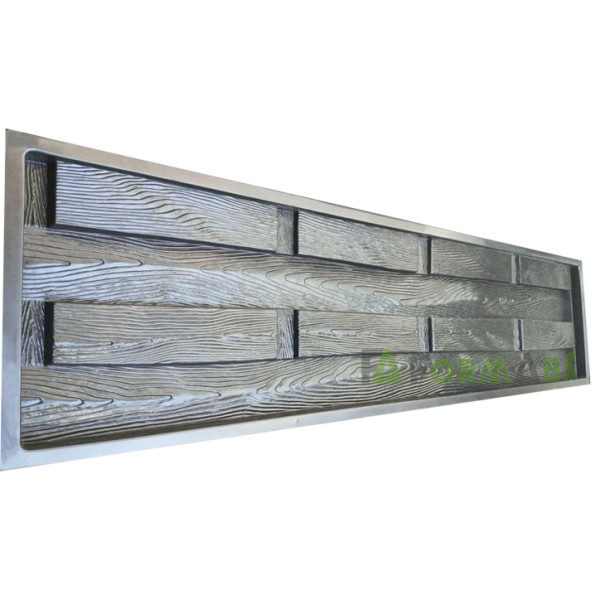 Fence mold "Dvorek" ABS № 155 Size: 2000x500x(40)50 mm