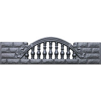 Form fence ABS № 1030 Size: 2000x500x40 mm