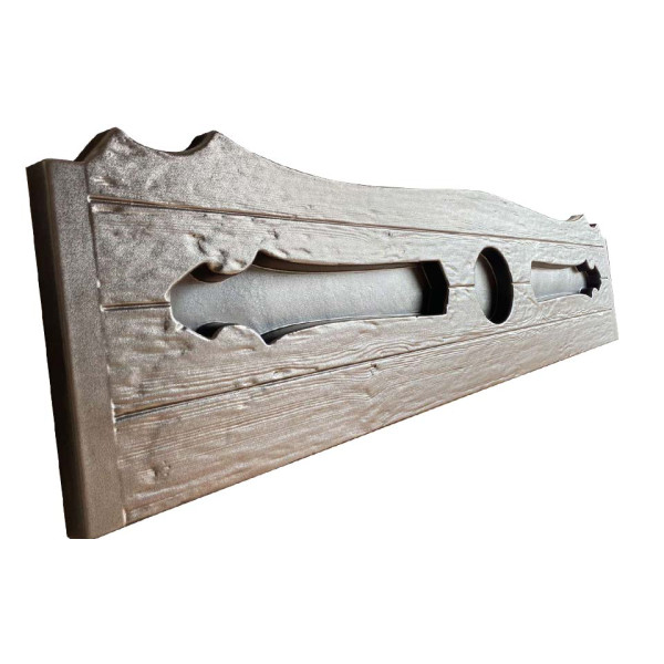 Form fence "Antique Wood top" ABS № 136 Size: 2000x500x40 mm