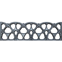 Forma de valla ABS nº 26 Tamaño: 2000x500x40 mm