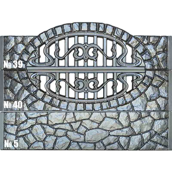 Form fence ABS № 40 Size: 2000x500x40 mm