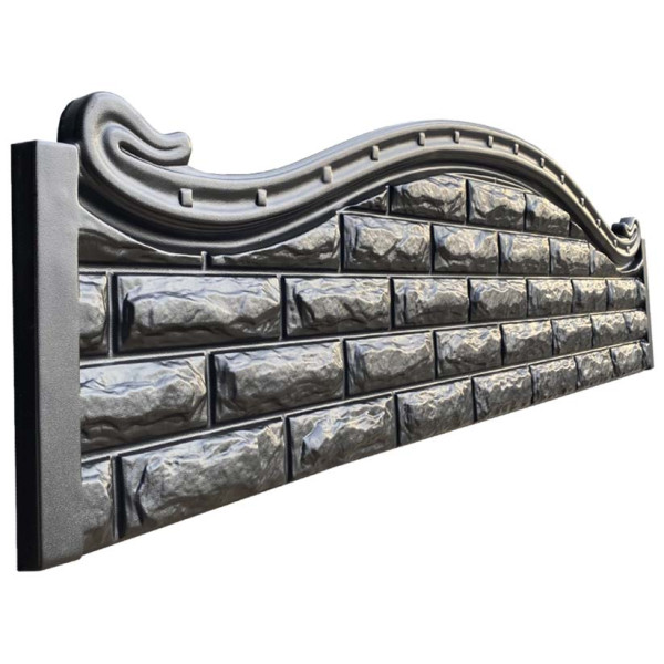 Form fence “Bassoon rock top” ABS № 89 Size: 2000x500x40 mm