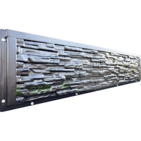 Double-sided fence mold "Slate" No. 4W ABS Size: 2000x400x40 mm