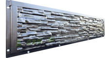 Forma na obojstranný plot "Bridlica" č. 4W ABS Veľkosť: 2000x400x40 mm