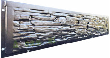 Forma na obojstranný plot „Kameň“ č. 10W ABS Veľkosť: 2000x400x40 mm
