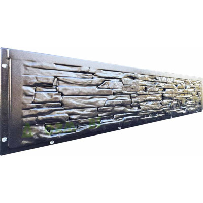 Forma na obojstranný plot „Kameň“ č. 10W ABS Veľkosť: 2000x400x40 mm
