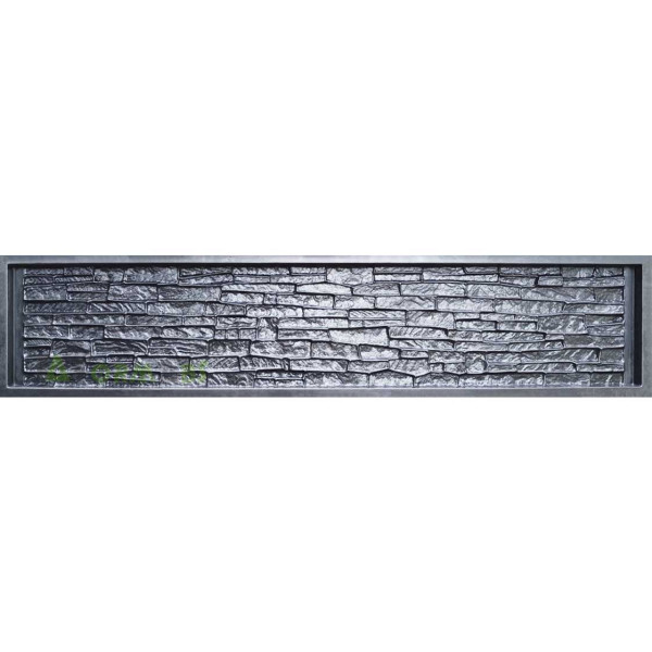 Fence mold ABS № 63C Size: 2500х400х50(40) mm