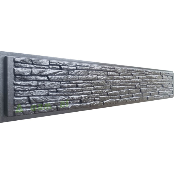 Fence mold ABS № 63C Size: 2500х400х50(40) mm