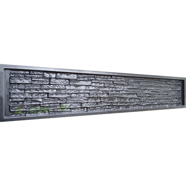 Fence mold ABS № 63C Size: 2500х400х50(40) mm