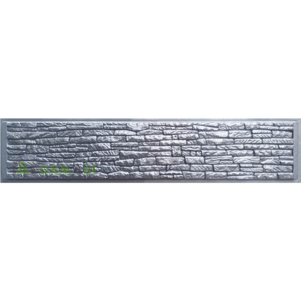 Fence mold ABS № 63C Size: 2500х400х50(40) mm