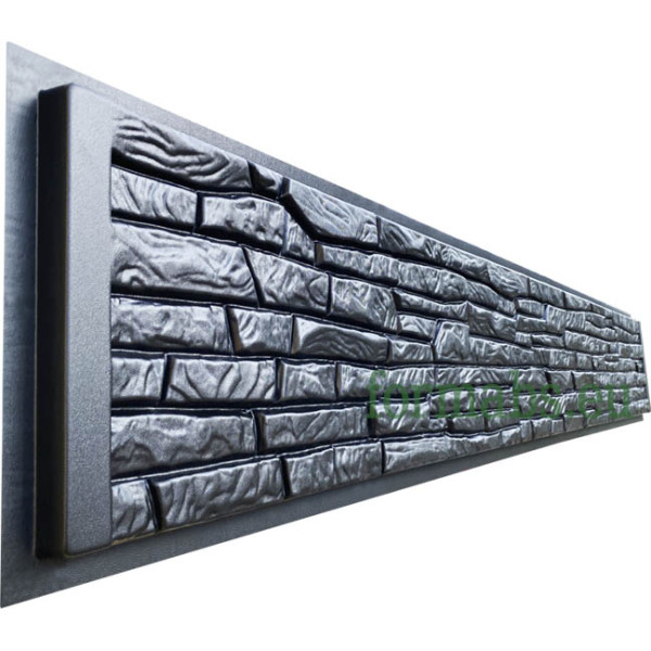 Form fence "Sandstone" ABS № С-2 Size: 2500х300х(50)40 mm