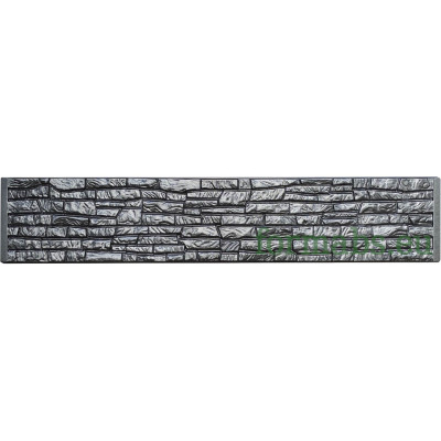 Forma de valla "Arenisca" ABS nº C-2 Tamaño: 2500х300х(50)40 mm
