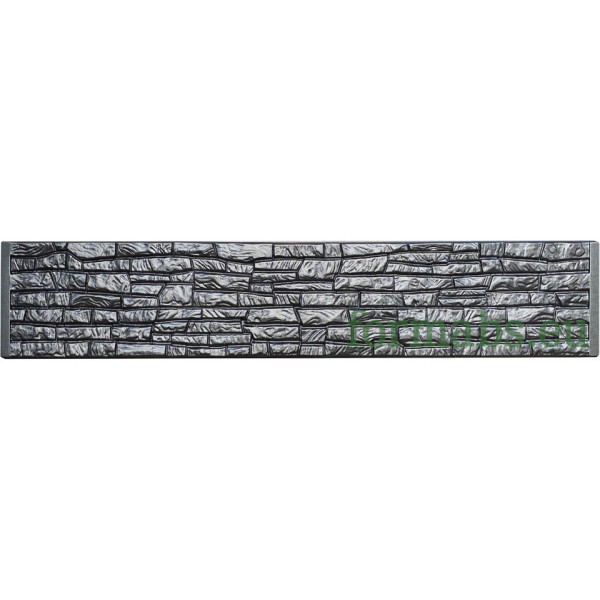 Form fence "Sandstone" ABS № С-2 Size: 2500х300х(50)40 mm