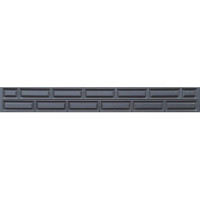 Forma de valla ABS nº B-3 Tamaño: 3000x300x40 mm